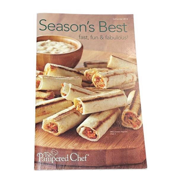 Pampered Chef Seasons Best Cook Books Lot of 7 Antipasti Dessert Wraps Recipes - Picture 10 of 12